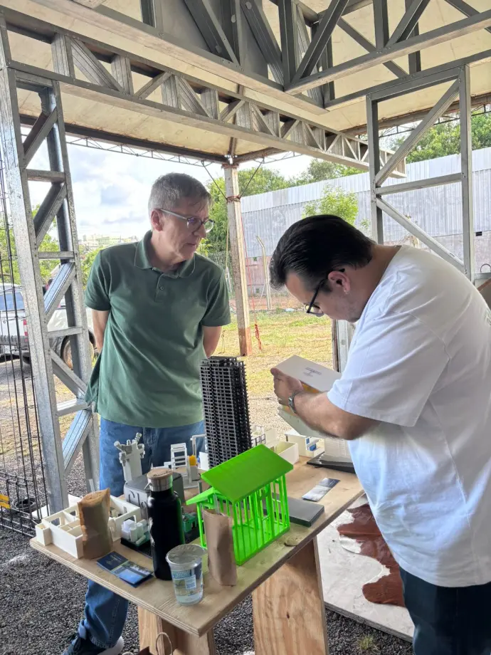 Estande no evento da AEAG